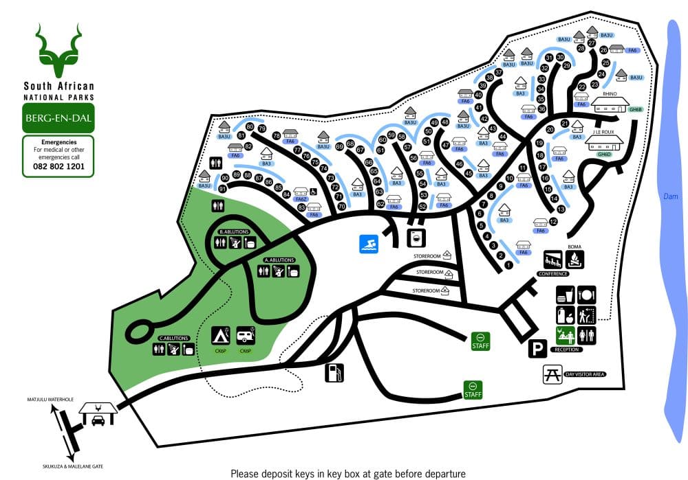 Berg en Dal Camp Map