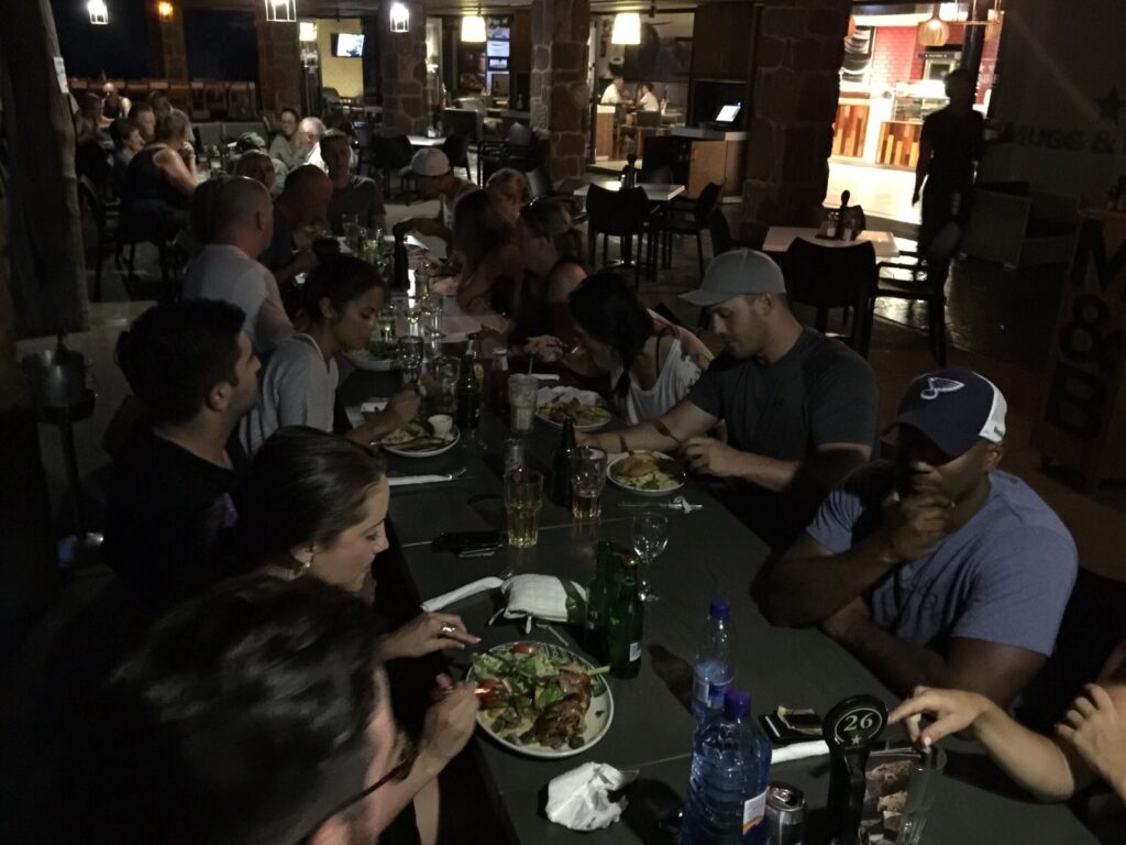 Dinner with Guests Kruger Park