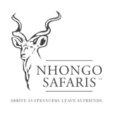 The official brand logo for Nhongo Safaris featuring a detailed sketch of a kudu antelope head, representing premium Kruger safari packages.