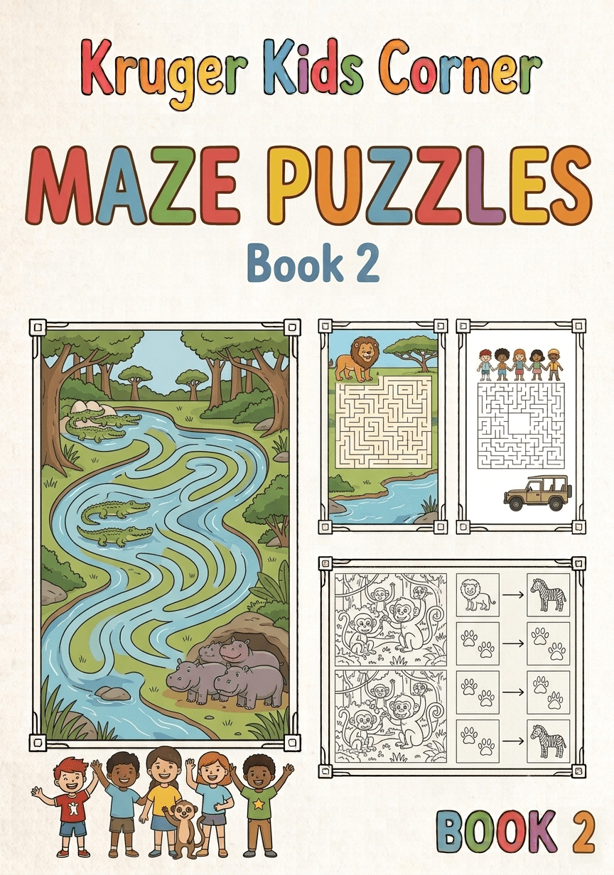 Safari Puzzles Kids Circular Maze - Volume 2