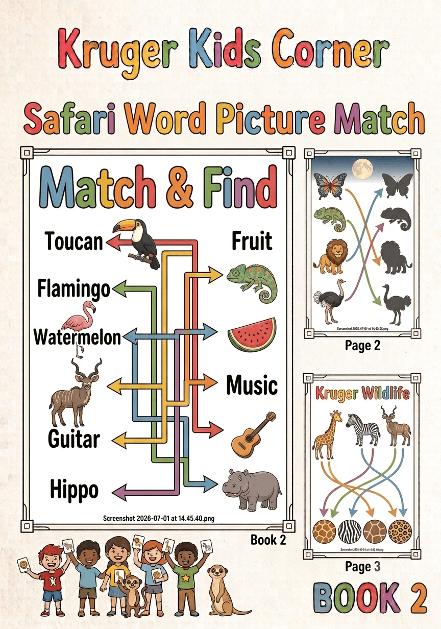 Safari Puzzles Kids Color Matching - Volume 2